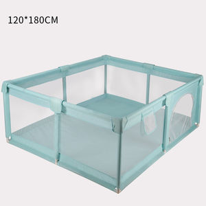 Parc pour bébé pliable avec logo personnalisé, grand, intérieur/extérieur, clôture de sécurité pour bébé, parc de <span class=keywords><strong>jeu</strong></span> en maille pour bébé - Product Image 3