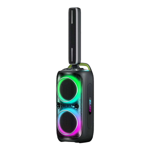Caja de Subwoofer de 8 Pulgadas Amplificada con Luces LED de Colores Intermitentes, Altavoz de Plástico Profesional Tipo <span class=keywords><strong>Boombox</strong></span> 3 - Product Image 1