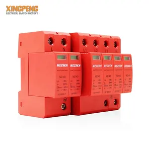 AC SPD 4P 30-60KA electrical surge protector power strip 220V DC 1000V 1500V surge protector device