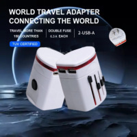 Articles les plus vendus Adaptateur secteur multi-voyage Usb Adaptateur de voyage universel mondial avec chargeur Usb Adaptateur de voyage universel