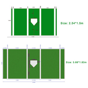 Tapis de frappeur de baseball en gazon artificiel durable pour la pratique en plein air - Product Image 3