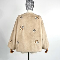 Manteau en polaire orné de bijoux exquis, coupe-vent tendance automne/hiver, manteau pour femme à la mode, design personnalisé
