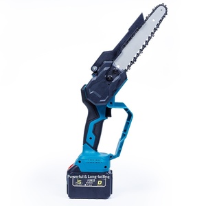 Scie à chaîne sans fil haute vitesse 8 pouces, sans balais, à rotor externe, rechargeable, portable, pour l'abattage domestique, de haute qualité - Product Image 1