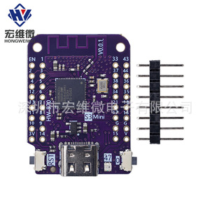 Placa de Prototipado Lolin S3 Mini V1.0.0 Esp32-S3fh4r2 con WiFi, Voltaje de Salida de 6.3V-50V - Product Image 3