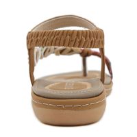 Sandales plates polyvalentes légères d'été pour femmes de haute qualité avec strass et fleurs, chaussures décontractées de mode transfrontalière pour la plage