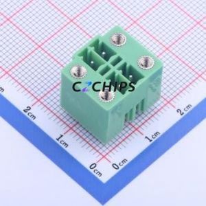 KF2EDGKVM-3.5-2*2P Plug-in Terminal Block Through hole,P=3.5mm Connector Board-to-Board / Socket Closed Screw Fixing 2x2P 3.5mm - Product Image 1