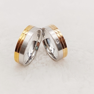 Bagues assorties Romance anniversaire plaqué or rose Bagues de mariage personnalisées en <span class=keywords><strong>argent</strong></span> sterling 925 Bagues de <span class=keywords><strong>couple</strong></span> <span class=keywords><strong>Alliance</strong></span> d'amour - Product Image 1