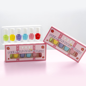 Esmalte de <span class=keywords><strong>Uñas</strong></span> KUDAN para Niños, 6 Piezas, Esmalte de <span class=keywords><strong>Uñas</strong></span> Soluble en Agua, Ecológico, Seguro para la <span class=keywords><strong>Piel</strong></span>, Desprendible, de Secado Rápido, Vibrante y Bonito - Product Image 3