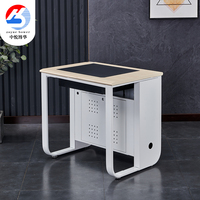 Table d'étude en métal au design moderne, taille personnalisable pour salle de classe, bureau, chambre, hôtel, laboratoire informatique, salle de conférence, usage scolaire