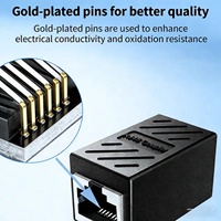 Connecteur de câble réseau RJ45, adaptateur répartiteur 1-à-2 pour extension de câble réseau à trois voies