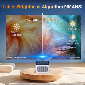 Projecteur à ultra courte focale Velec HY450 8K 1080P avec mise au point électronique automatique, assistant vocal, projecteur de cinéma maison portable - Product Image 5