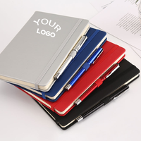 Carnet à couverture rigide Offre Spéciale avec logo imprimé sur mesure Journal A5 en cuir Pu dur avec bande élastique