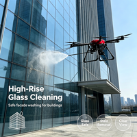 Drone de nettoyage léger pour murs vitrés, laveur aérien flexible pour immeubles de grande hauteur, appareil professionnel de nettoyage de fenêtres