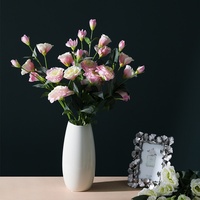 Nordic Style Lisianthus Seiden blumen Home Wohnzimmer Esstisch Blumen dekoration für Abschluss feier oder Halloween