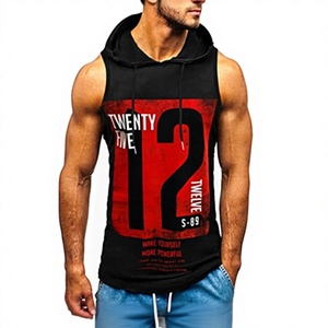 Débardeur de sport décontracté pour homme en coton Pima respirant de bonne qualité, idéal pour la course et la gym, modèle stringer d'été - Product Image 3