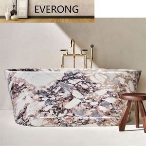 Matériau en pierre naturelle Calacatta villa en marbre violet baignoire intérieure moderne de luxe décoration de la maison conception personnalisée - Product Image 4