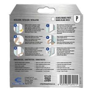 Guarnizione elastica per meteoesterno a forma di 'P' 6m. x 9mm. Bianco - Product Image 3