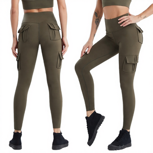 Leggings de Compresión de Secado Rápido con Logotipo Personalizado, Spandex/Nailon, Ajustados, Cintura Alta, Tallas Grandes, Diseño a Cuadros, para Gimnasio y Fitness - Product Image 4