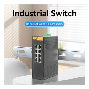 GIANTECH Switch Industrial POE No Administrado de 8 Puertos 10/100Mbps Full-Duplex Half-Duplex para Riel DIN con Capacidad de 1.8G y VLAN - Product Image 3