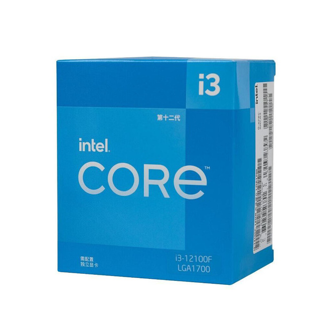 New Core I3-12100F 58W LGA 1700 3.3 GHz 128GB CPU Processor