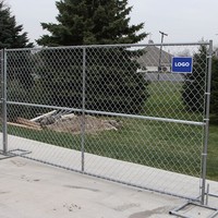 Clôture temporaire mobile à louer pour chantier de construction, panneau métallique mobile, clôture temporaire, maille de chaîne, panneau rempli, barrière à louer