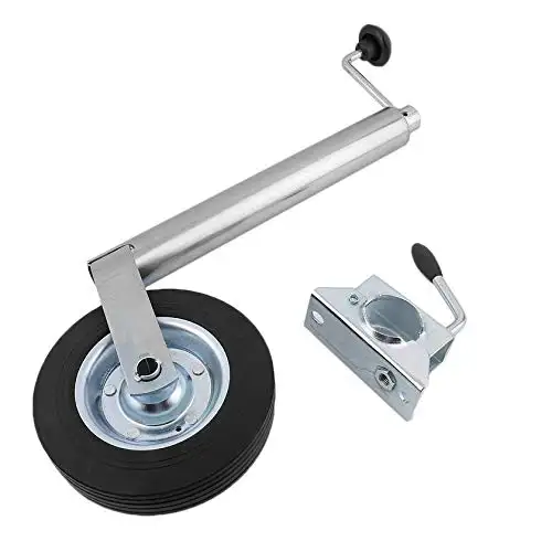 Most Popular 1000lbs 2000lbs 5000lbs Car Boat Trailer Jack Stabilizer With Rubber Wheel 48ミリメートルClamp Jockey Wheel For Trailer