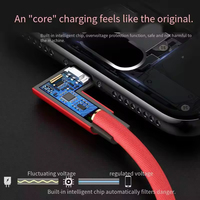 Câble de données USB Type-C double coudé en nylon tressé avec charge rapide pour scanner de codes-barres et écouteurs - Conducteur en cuivre pur