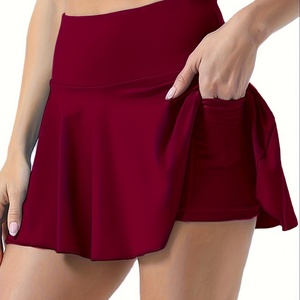 Hot Style Workout Golf Tennis Wear Women Lightweight High Waist Breathable Anti-Static Pickleball Running Skirt Mini Phone - Product Image 3