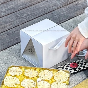 Boîtes cadeaux en papier personnalisées pour fleurs, vente en gros, boîtes à fleurs pliables avec nœud pour fleurs et amour - Product Image 5