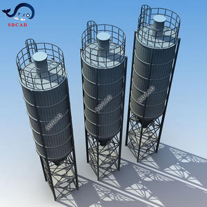 Réservoir boulonné en acier inoxydable 100T, panneau de qualité chimique pour le stockage du carbonate de calcium corrosif - Product Image 3