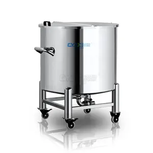CYJX Tanks Equipment Movable 50 100 Gallon 316L Stainless steel tank with Tap Stainless steel holding tank