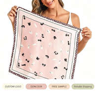 NOUVEAU Foulard en soie imprimé numériquement