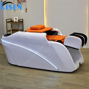 เก้าอี้นวดสระผมไฟฟ้า KISEN พร้อมอ่างสระผม สำหรับทำทรีทเมนท์หน้าและสปาผม - Product Image 1