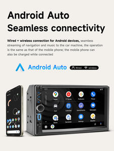 <span class=keywords><strong>Autoradio</strong></span> stéréo tactile couleur BQCC 7 pouces <span class=keywords><strong>2Din</strong></span> HD BT Type-c avec CarPlay sans fil, Android Auto, Mirrorlink, lecteur vidéo pour éclairage - Product Image 6