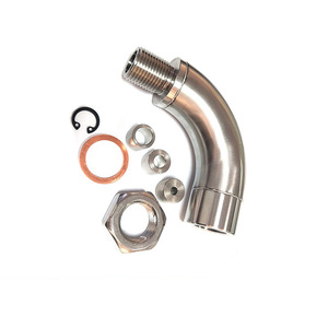 J-Style 90 °   Adaptateur d'échappement en acier inoxydable avec inserts réglables, éliminateur de code défaut (CEL) - Product Image 5