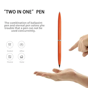 Seapen جديد تصميم اثنين في واحد الأبدية قلم رصاص و تعزيز قلم حبر جاف معدني القلم