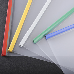 Dossier de fichiers en plastique d'usine avec barre coulissante Couvertures de rapport transparentes avec barre coulissante Dossiers de rapport avec couvercle transparent pour reprise - Product Image 2