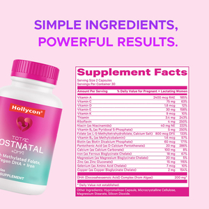 Toptan yardım emzirme Mooms DHA demir Folate Vitamin B12 doğum sonrası hamile takviyesi Postnatal Vitamin kapsül - Product Image 3