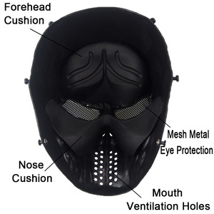 <span class=keywords><strong>Maschera</strong></span> Tattica Protettiva Integrale per Giochi all'Aperto, <span class=keywords><strong>Paintball</strong></span>, Caccia, Cosplay, Feste di Halloween - Product Image 5