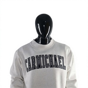 Sudadera de Cuello Redondo Carmichael para Hombre, Corte Regular, 100% Algodón Tejido, Estilo Casual, con Estampado de Letras en la Parte Delantera, Estilo Otoñal - Product Image 4