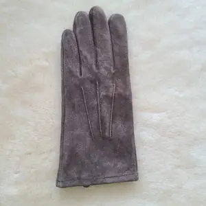 Sheep suede leather driving gloves for ladies