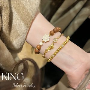 Collar con Colgante de Koi de Plata de Ley S925, Chapado en Oro, Estilo Chino Retro, para Uso Diario, de King Silver Jewelry - Product Image 5