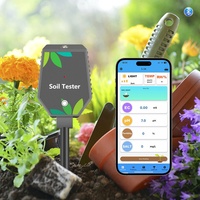 Medidor de pH del Suelo Inteligente de Alta Precisión con Bluetooth, 8 en 1, Multifuncional, con Exportación de Datos de Fertilidad y EC