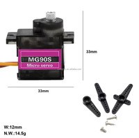 Servomoteur métallique MG90S SG90 9g pour hélicoptère 450, chariot, avion RC, voiture intelligente, robot, 180 degrés, 360 degrés, pièces pour garçons