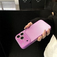 iPhone 17 Pro Max 17 Air 16 15 14 13 12 için Büyük Pencere Camı Renkli Telefon Kılıfları Kamera Lens Koruyucu Kapak