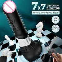 Riesiger Realistischer Pferde-Analdildo mit 7 Vibrationsmodi, Fernbedienung, Drachen-Monster-Dildo-Vibrator für Frauen