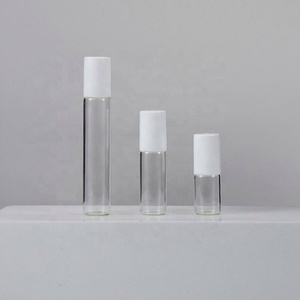 Custom Logo 5ml 10ml Glass Deodorant Essential Oil Roll on <b>Bottle</b> with Plastic Roller Ball for <b>Perfume</b> Oil - Product Image 2