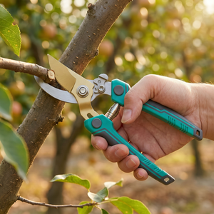 Sécateur de jardin de <span class=keywords><strong>luxe</strong></span> avec lame en acier au carbone SK5 et revêtement antiadhésif pour une élagage efficace des vergers et des fleurs en extérieur - Product Image 1