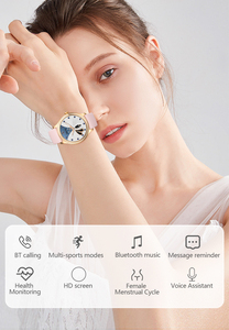 Decorazione diamante moda donna LW105 Miss periodo mestruale gravidanza Record relogio Reloj inteligente Bluetooth Smart Watch - Product Image 4