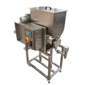 WGTX Horizontal Semi-auto Pneumatic Liquid Paste Sauce Filler Filling Machine Hopper With Mixer